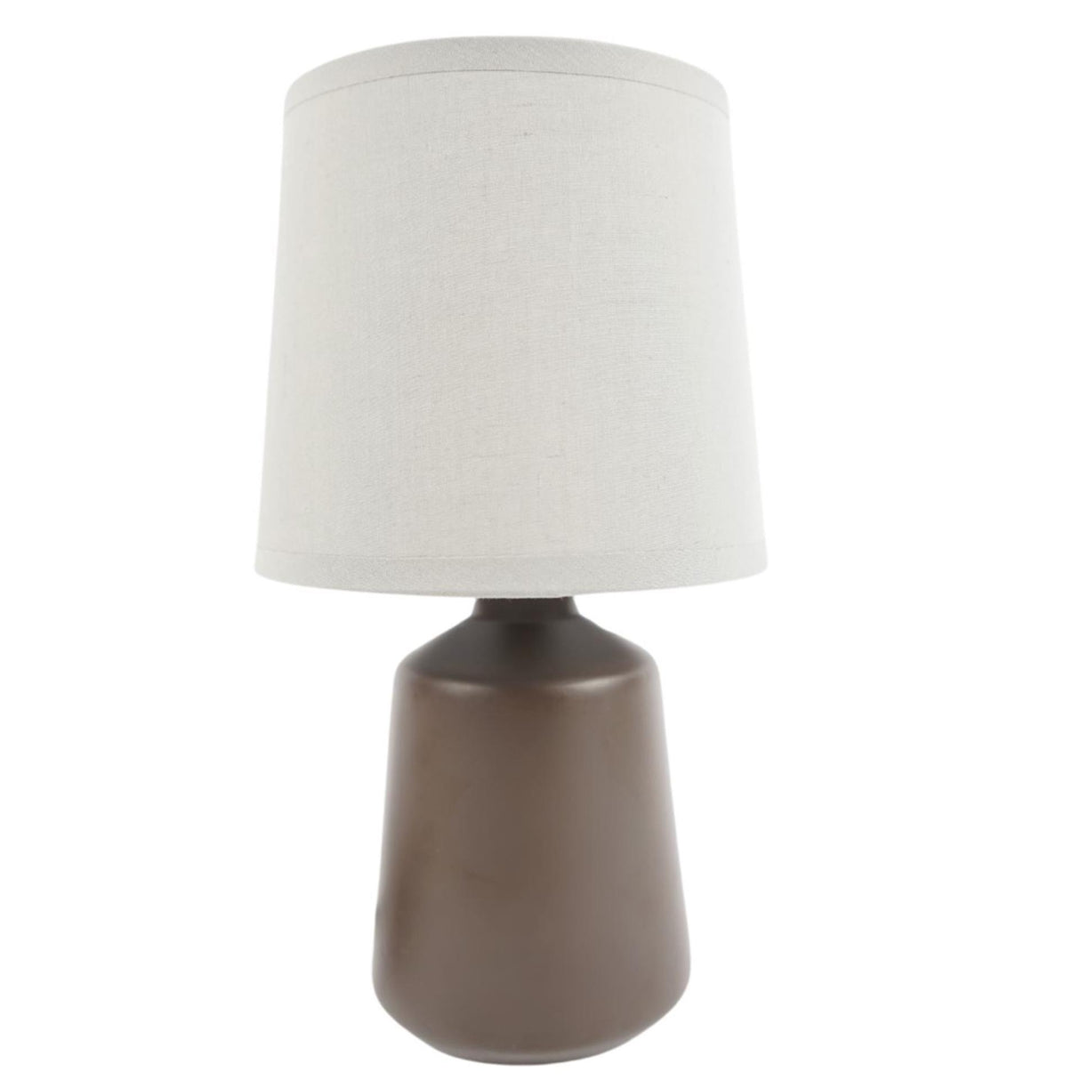 Tischlampe aus Keramik braun 27cm