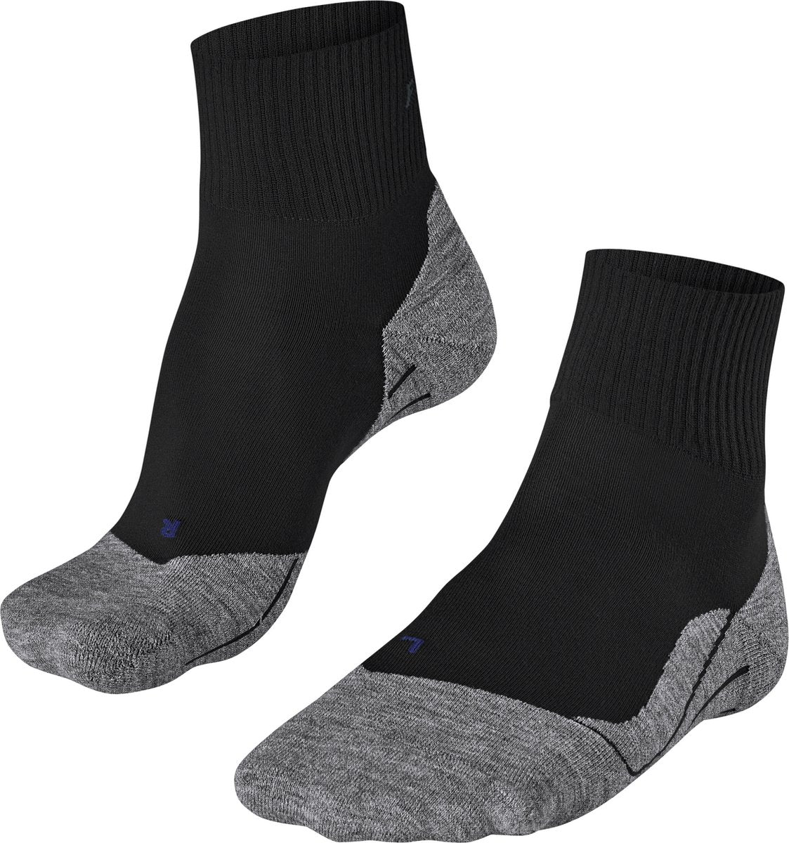 Falke tk5 cool short anti-blaar dun lyocell functioneel materiaal wandelsokken heren zwart - maat 44-45