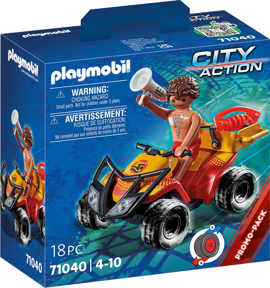 Playmobil City Action Rettungsschwimmer-Quad – 71040