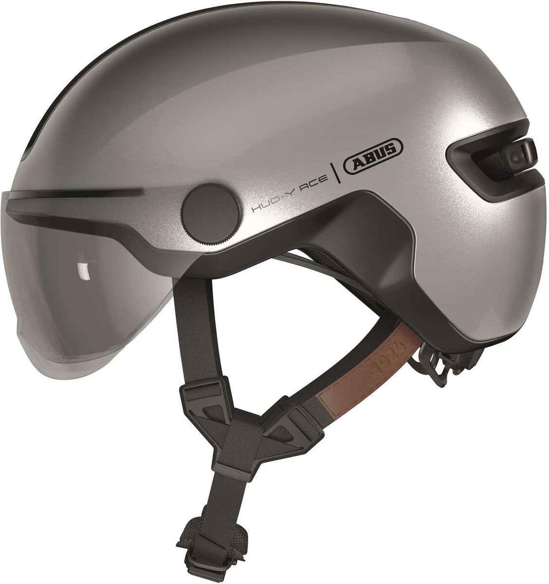 Abus Helm Hud-Y Ace Glanz Silber M 54-58cm