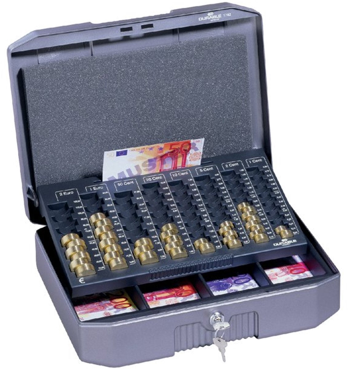 Robuster Geldtransportkoffer euroboxx Größe 12 x 352 x 276 cm
