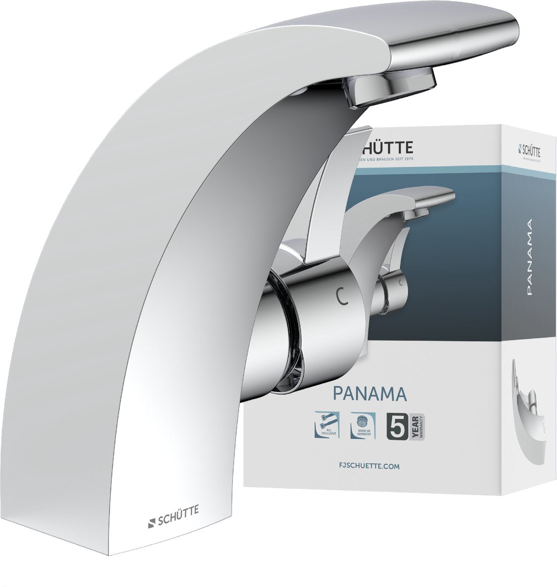 Schütte Washbe Mixer Panama Chrom -gelenkt
