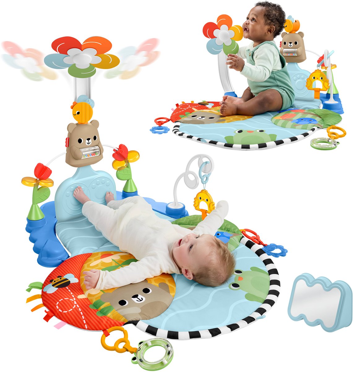 Fisher-Price 3-in-1-Treppen- und Schaukel-Aktivitätsmatte