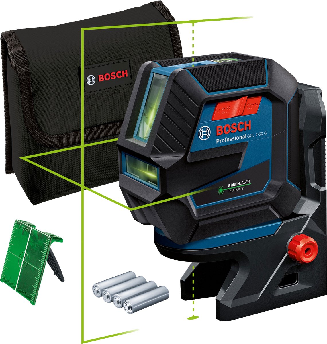 Bosch Professional GCL 2–50 g Kreuzlinienlaser grün – 0601066m00