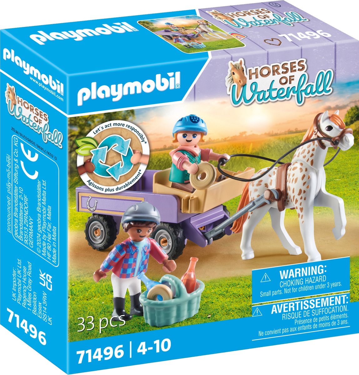 Playmobil 71496 Pferde oder Wasserfall Pony Cutdry