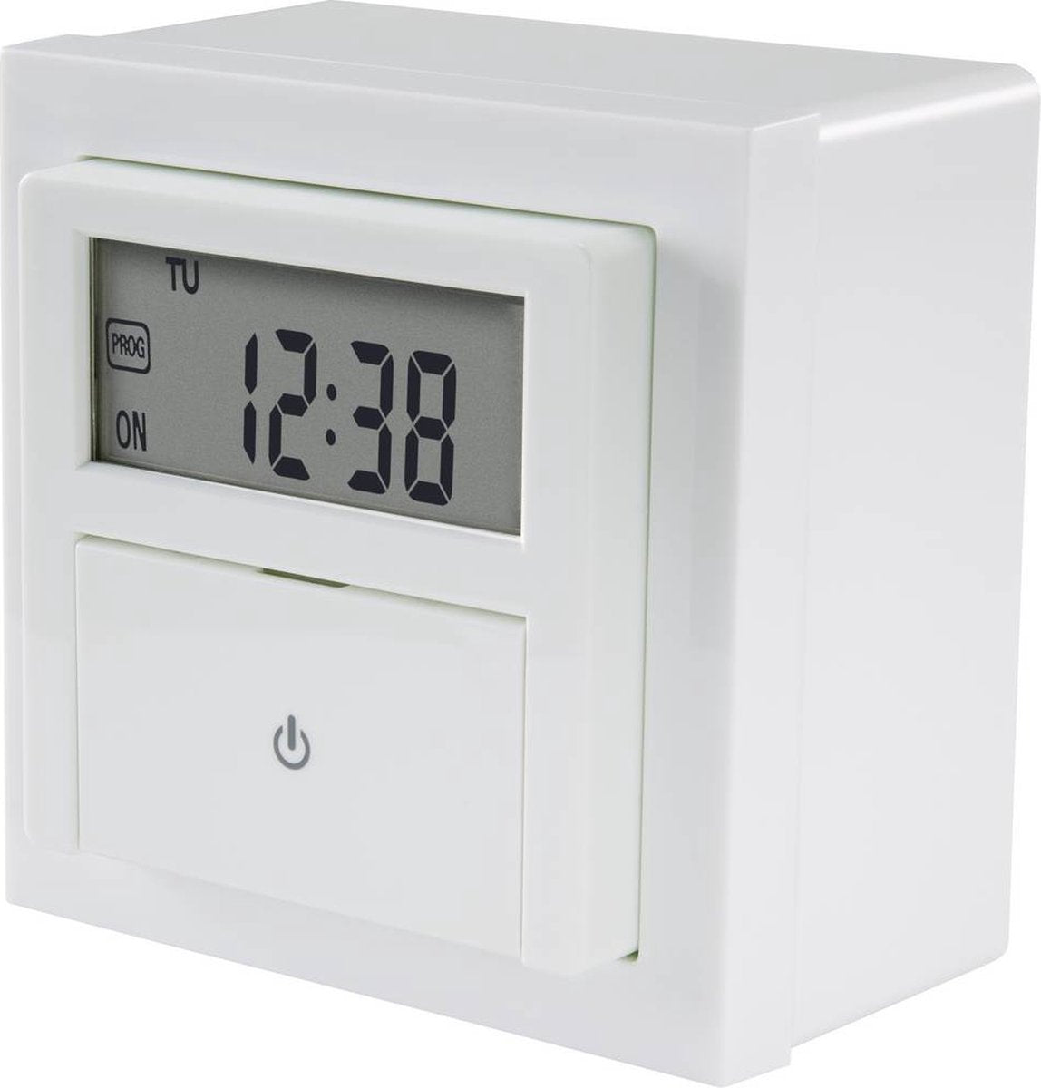 Sygonix SY-4504968 Einbau-Timer Digitales Wochenprogramm 1800 W Countdown-Funktion, inkl. Montagerahmen, Start-Stopp-Funktion, Programmierfunktion, Zufallsfunktion,