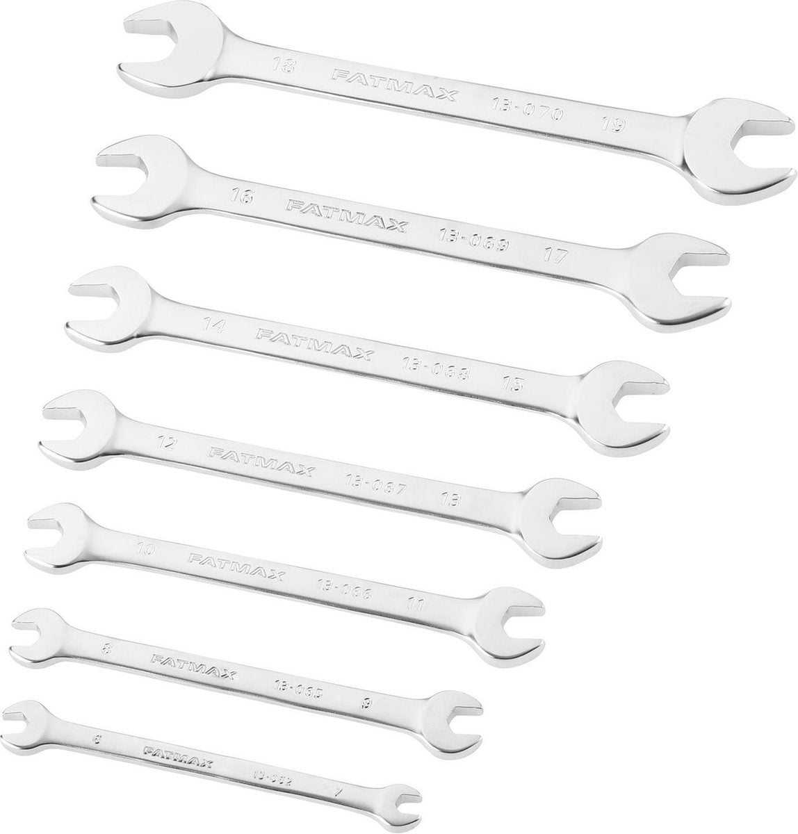 Stanley Handwerkzeuge FMMT82900-0 Fatmax Ringmaulschlüsselsatz mit Ratsche Stubby | 7 Stück - fmmt82901-0