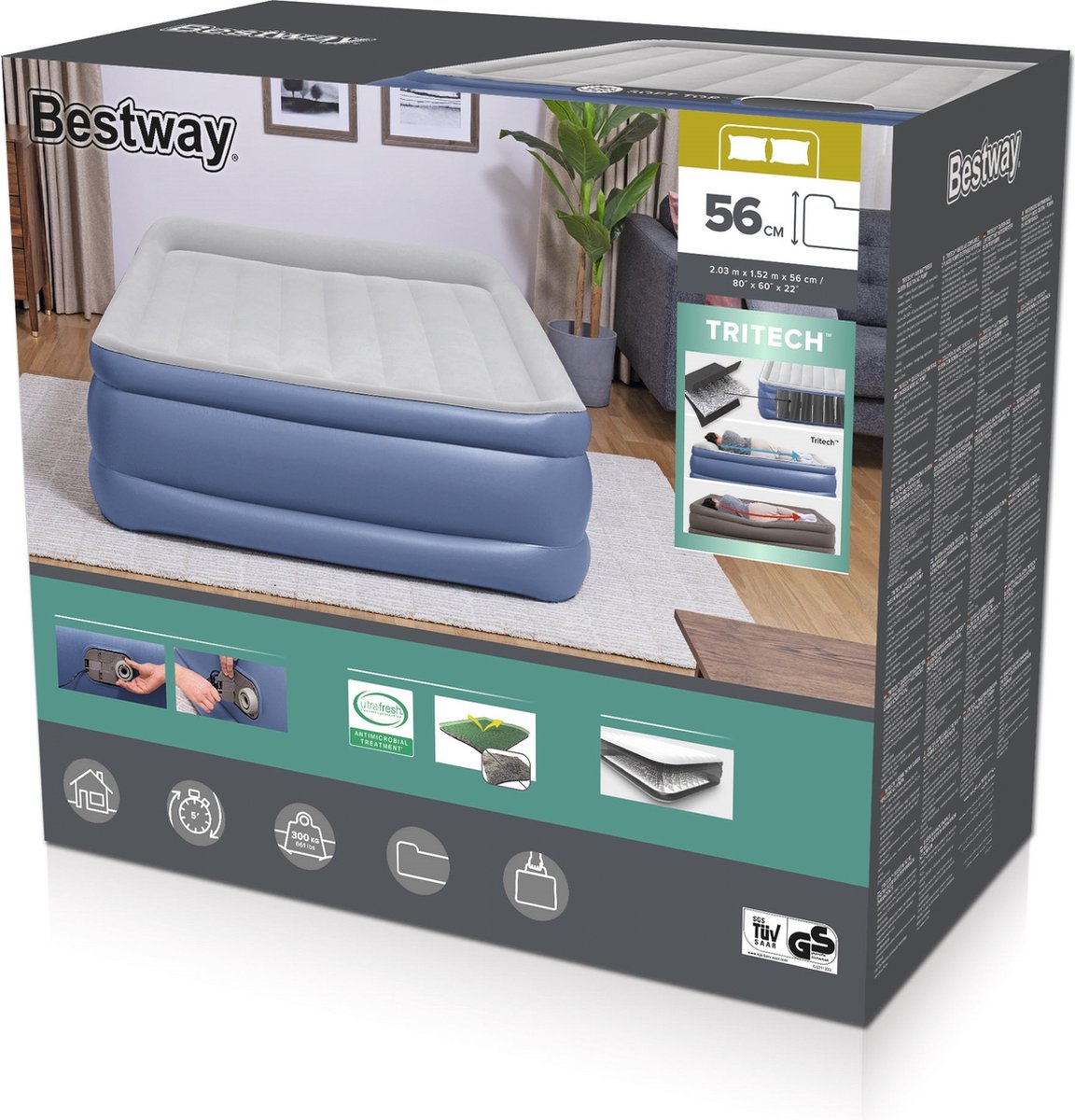Bestway Tritech Queen 2-Personen-Luftmatratze