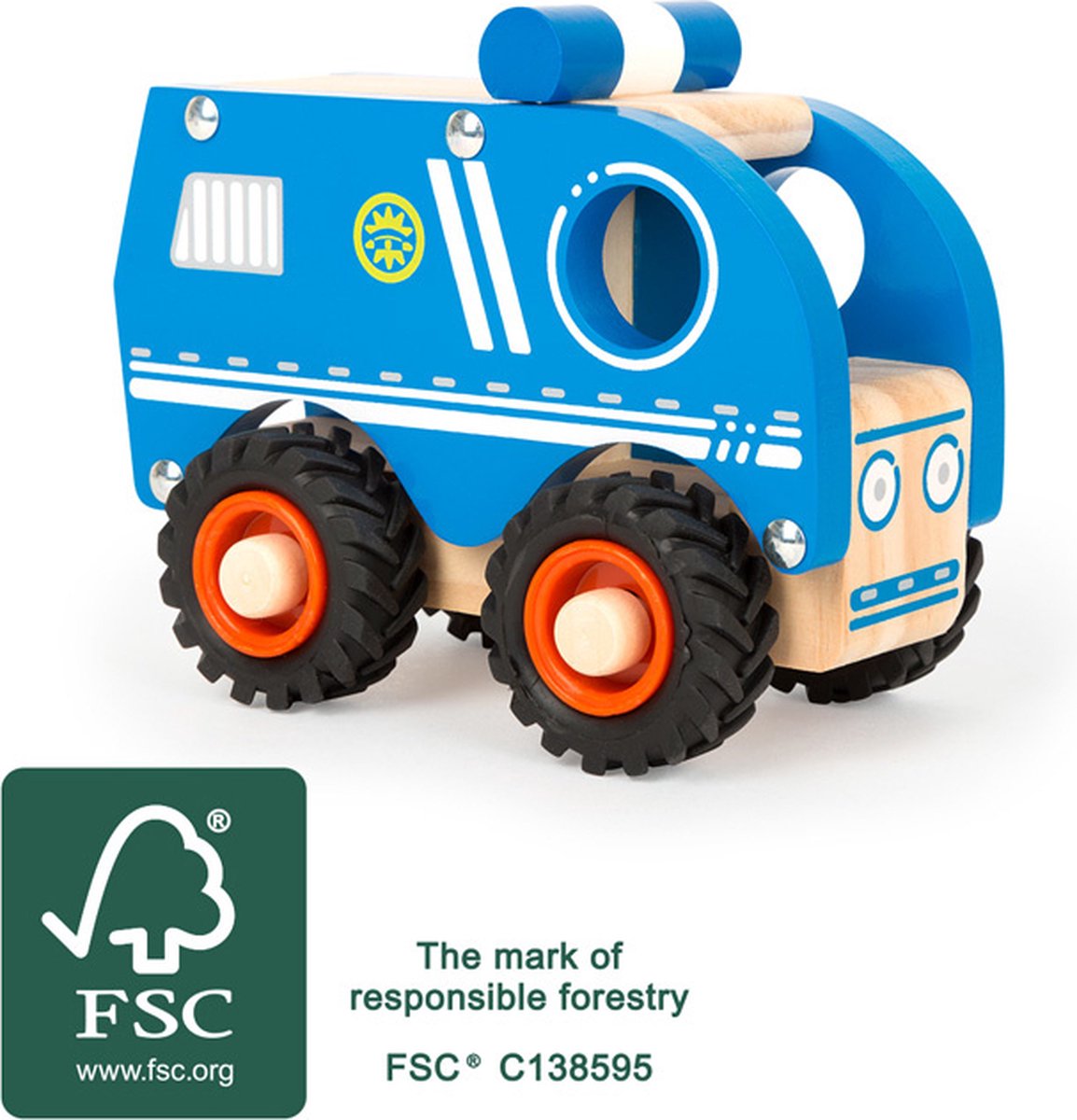 Small Foot - Polizeiauto aus Holz blau