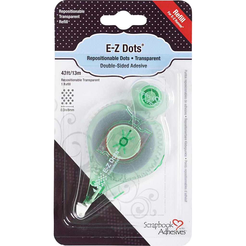 E-z runner® - Nachfüllung, Punkte, nicht permanent, B: 8 mm, 15 m 1 Rolle
