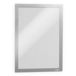 Langlebige duraframe® A4-Großpackung, selbstklebender Posterrahmen, Metall-Silber, 10 Stück
