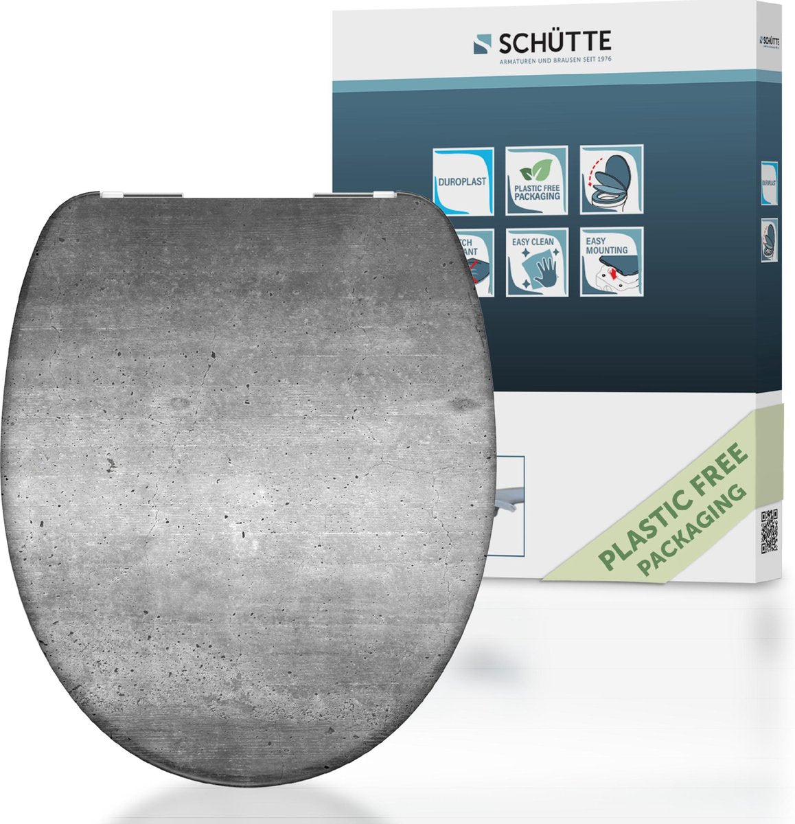 Schütte Toilettensitz mit weicher Industriegrau