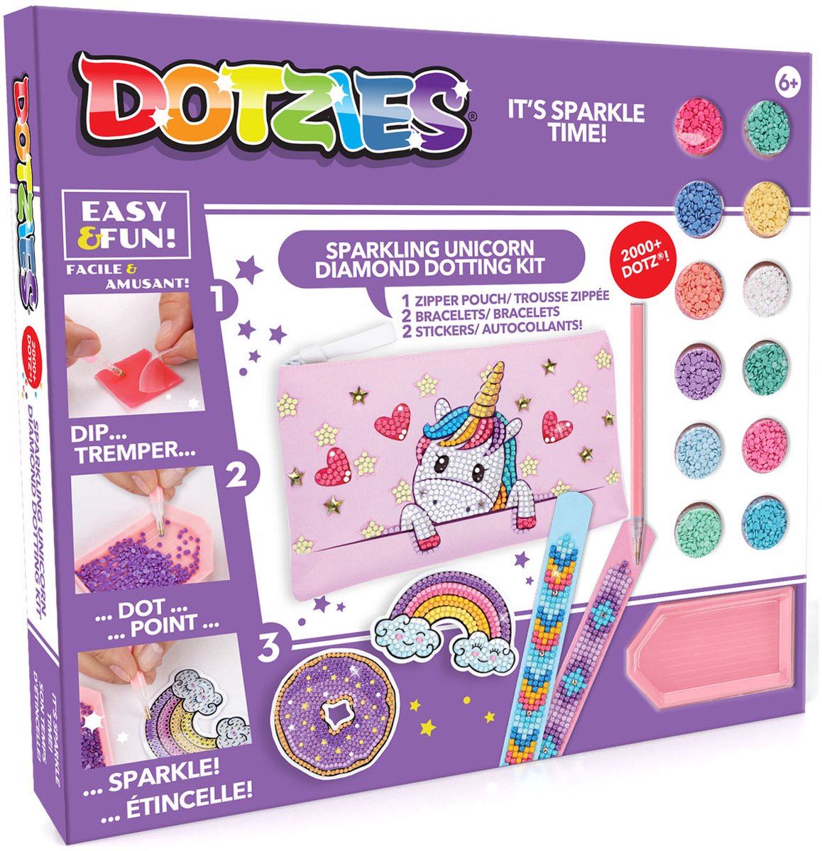 Diamond dotz® Diamond Dotz Bastelset - Baby Einhorn - Diamantmalspielzeug.