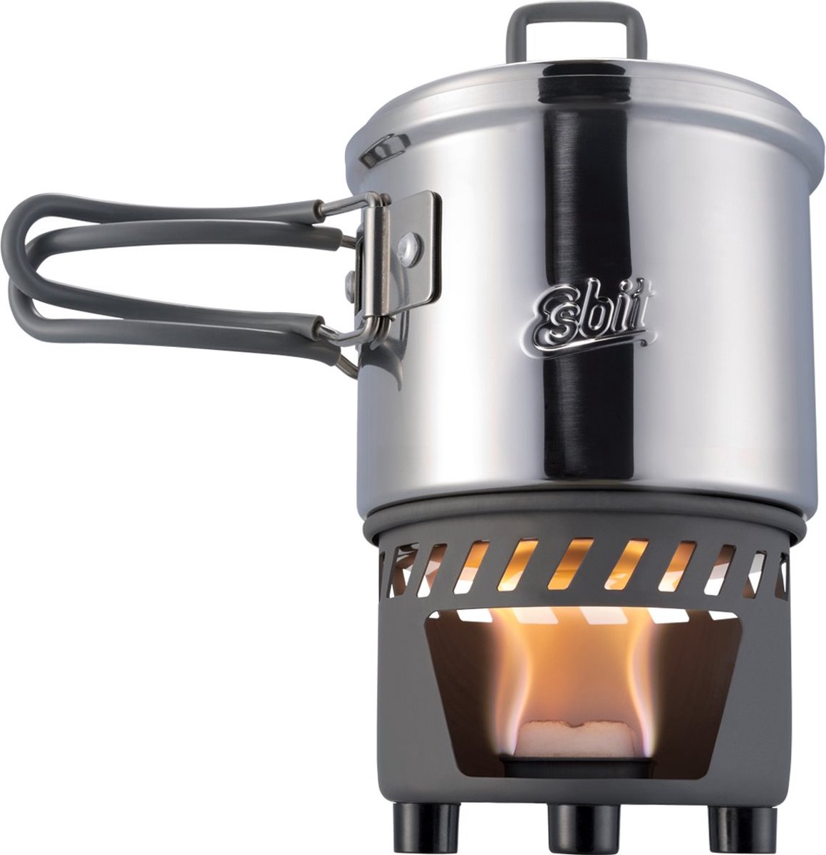 Esbit Outdoor-Kocher 585 ml – Aufbewahrungstasche – Aluminium-Edelstahl