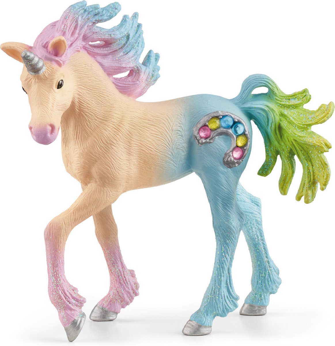 Schleich bayala - Candy Einhorn Fohlen - Spielfigur - Kinderspielzeug für Jungen und Mädchen - 5 bis 12 Jahre - 70724