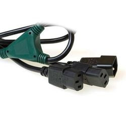 Gesplitste voedingskabel act ak5052 c14 naar 2x c13 1 m