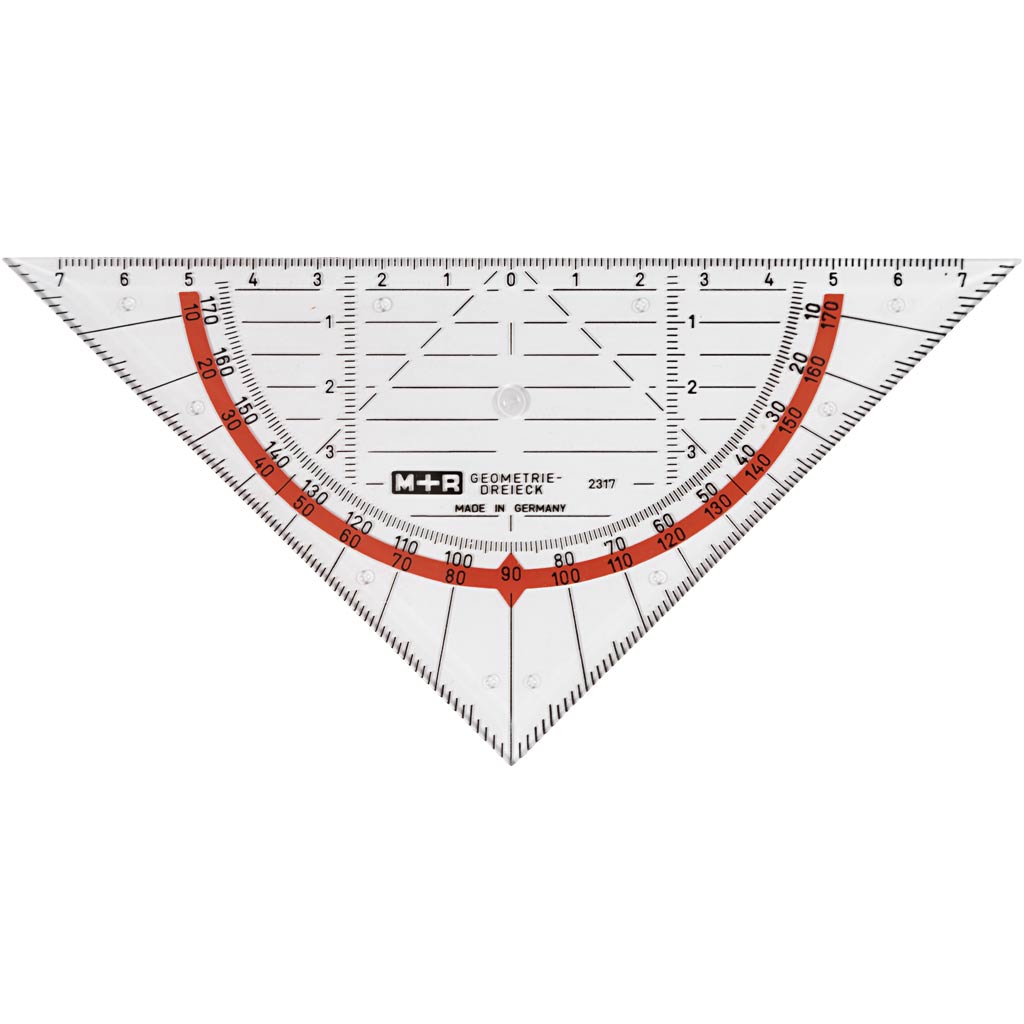 Geodreieck, B: 16 cm, 1 Stück