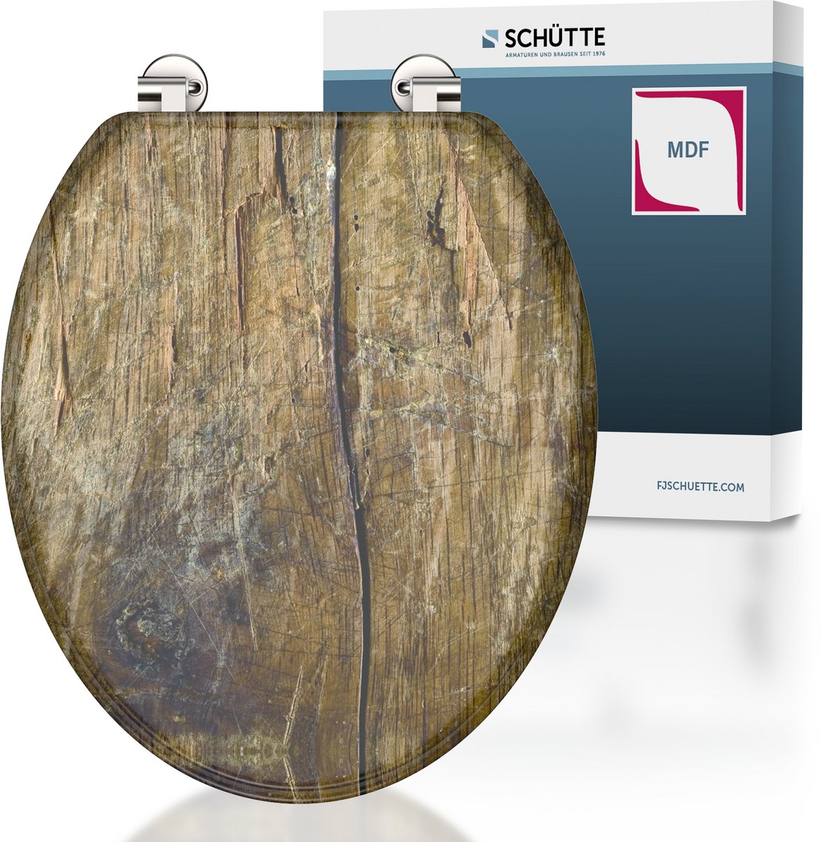 Schütte Toilettensitz Massivholz MDF mit Druck