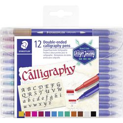 Quantore Kalligraphiestift Duo Point – 12 Farben