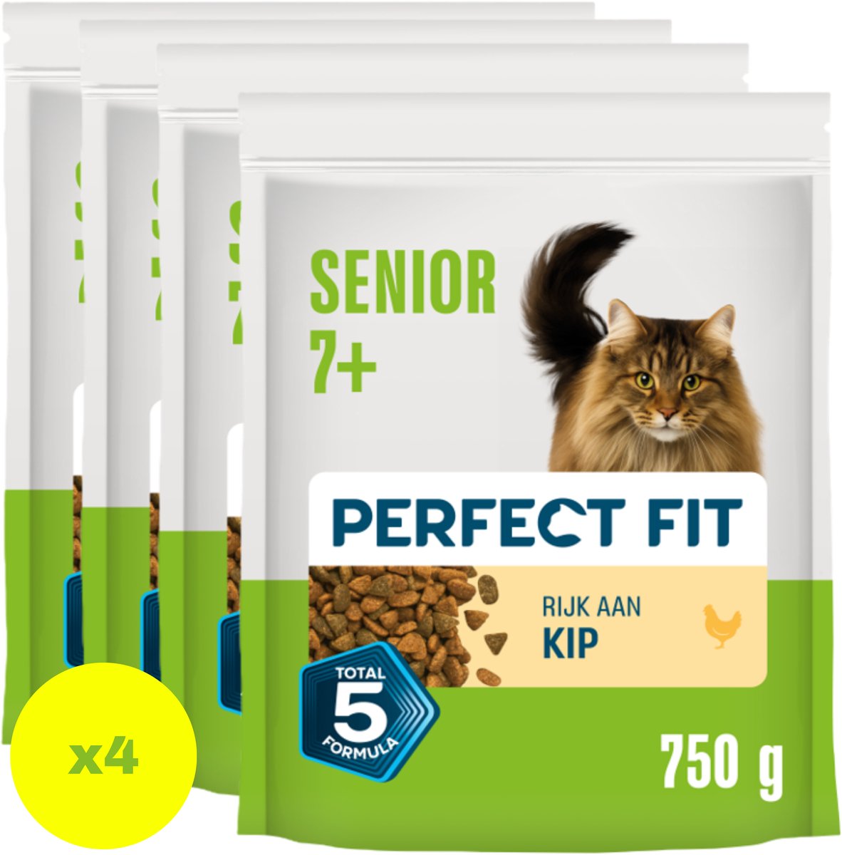 Perfect Fit Katzenfutter - Senior - Huhn - 4x750g