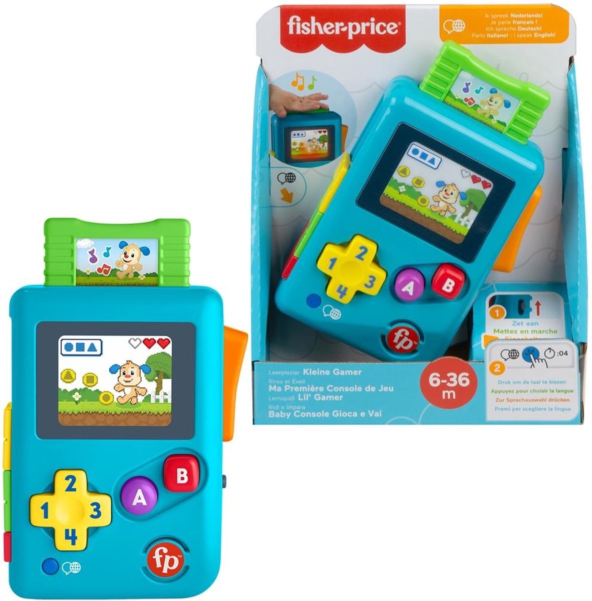 Fisher Price -Hör- und Lernspiel und lern lil gamer nl