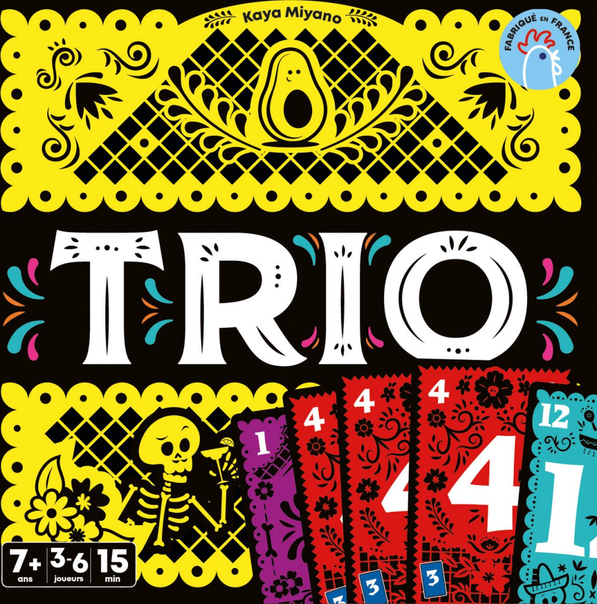 Asmodee Trio, Kartenspiel, Subtraktion, 7 Jahre, Familienspiel