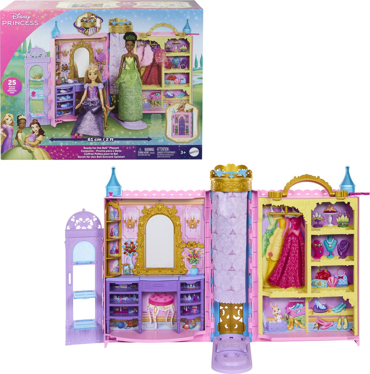 Disney-Prinzessinnen-Spielset, bereit für den Ball
