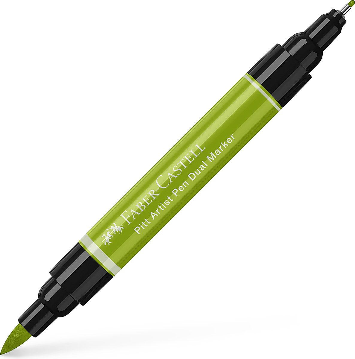 Faber-Castell Zeichenstift – Pitt Artist Pen – Duo Marker – 170 May Green – FC-162170