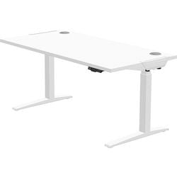 Sitz-Steh-Schreibtisch Fellowes 9787201 Stahl, MFC weiß