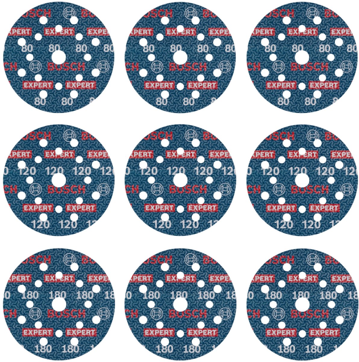 Bosch Zubehör 2608902407 Schleifscheiben-Set Durchmesser 125 mm 1 Stück