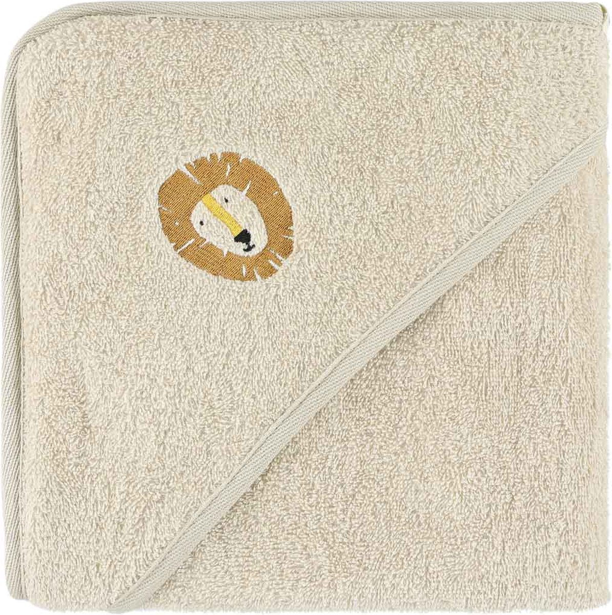 Trixie aura lion badcape – 75x75 cm – biologisch katoen – geschikt voor baby's