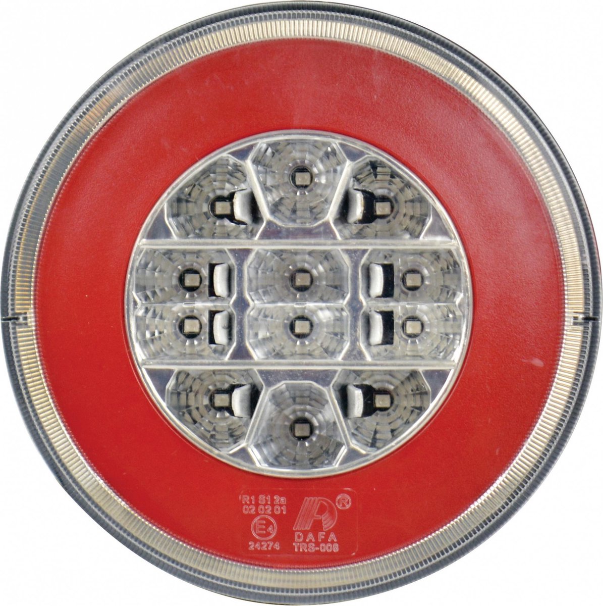 Carpoint led achterlicht – 12 24 volt - 3 functies - remlicht, richtingaanwijzer achterlicht – schroefbevestiging voor gemonteerde aansluitdraden - diameter 140mm
