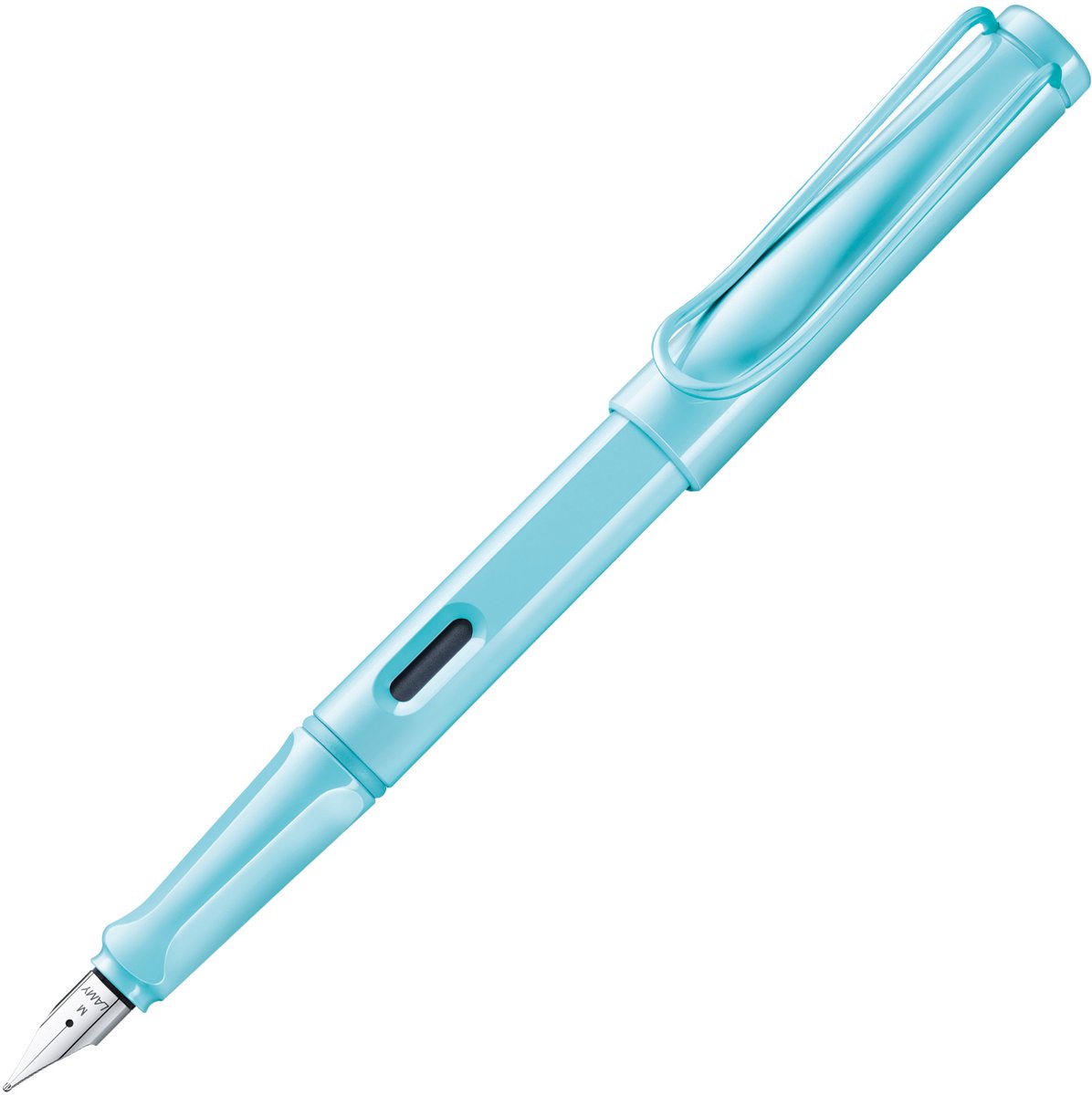 Lamy Safari Modern Füllfederhalter 0D1 aus robustem Kunststoff in Aquasky mit ergonomischem Griff und Stahlfeder in extra feiner Strichstärke, inklusive T 10 blauer Tintenpatrone