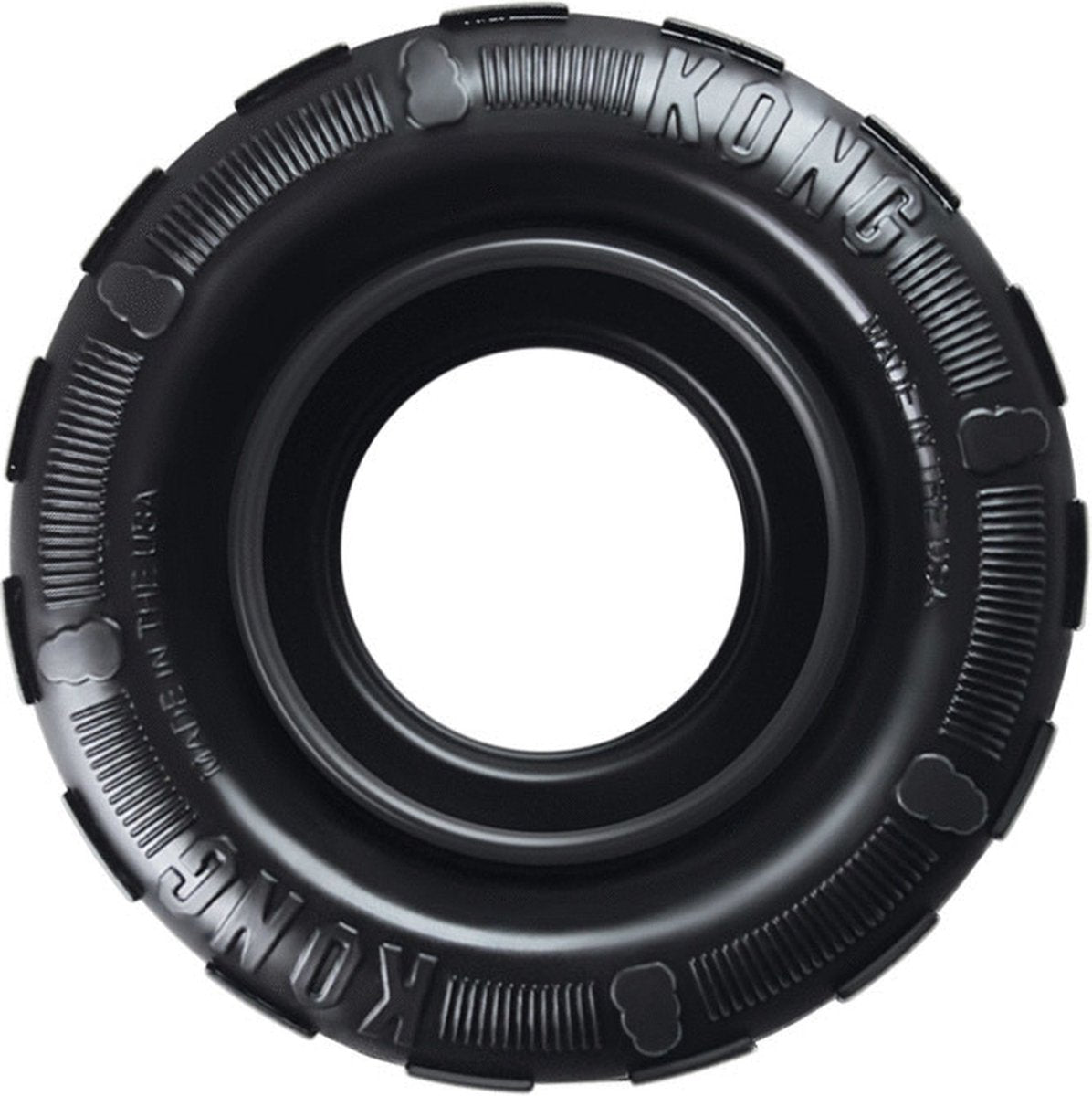 Kong Traxx Hundespielzeug – Gummi – M L – Schwarz