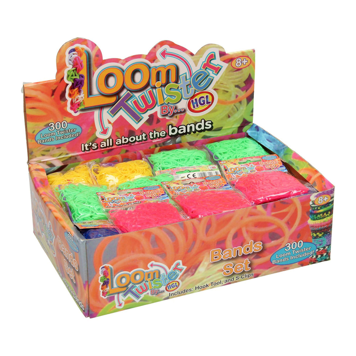 Loom Set Twister gemischt, 14.400dlg + Zubehör