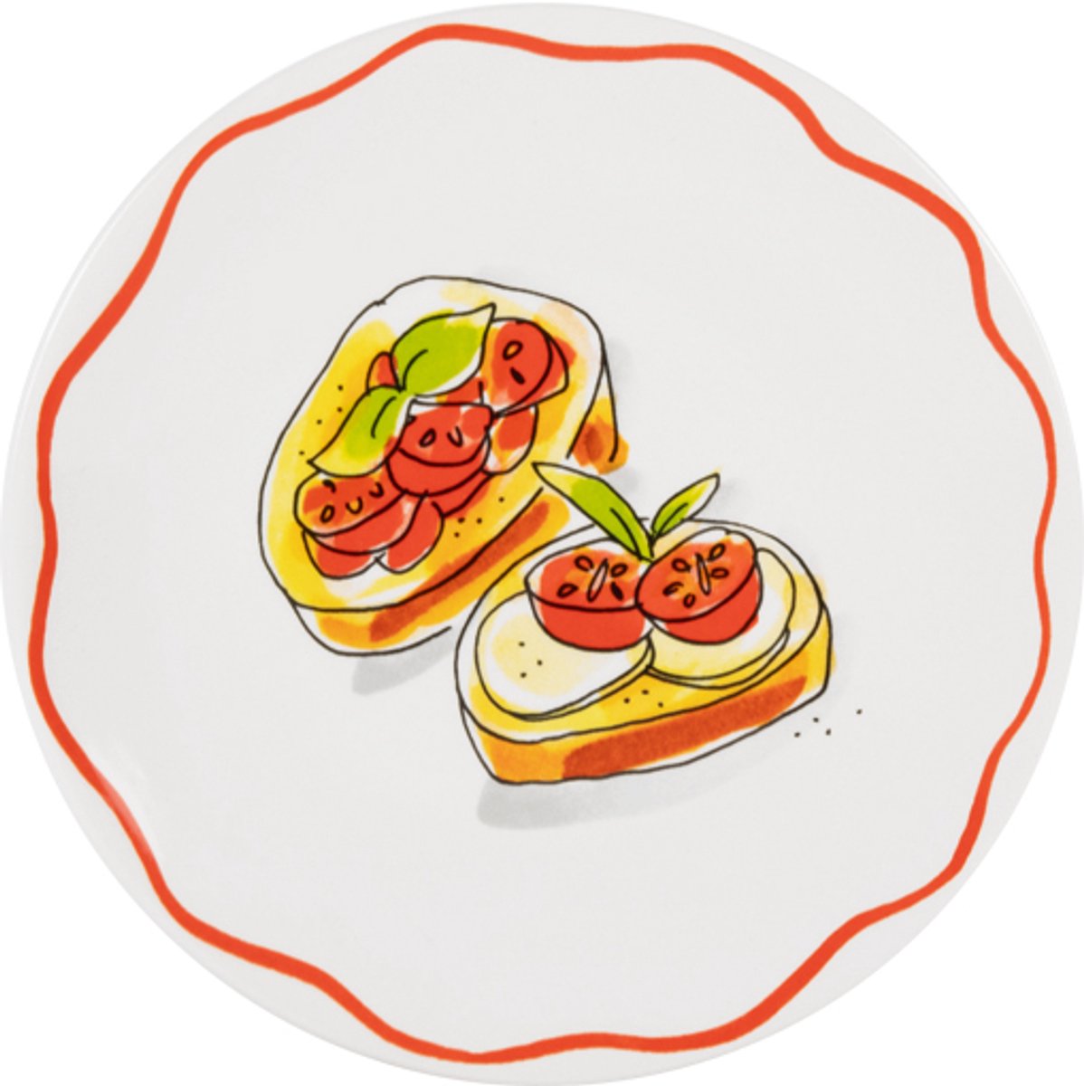 Blond amsterdam , pasta: bord 18 cm bruschetta