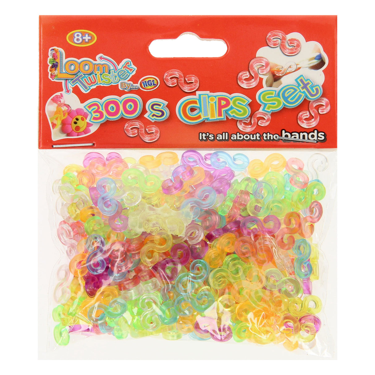 Loom Twister-Clips, 300 Stück.