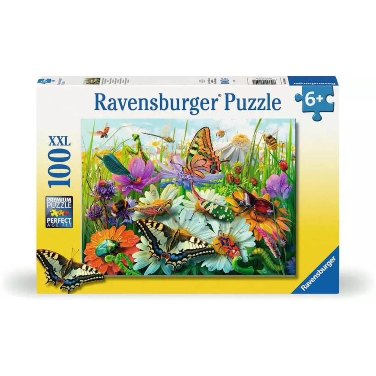 Ravensburger Puzzle XXL Wunderbare Welt der Insekten, 100 Teile.
