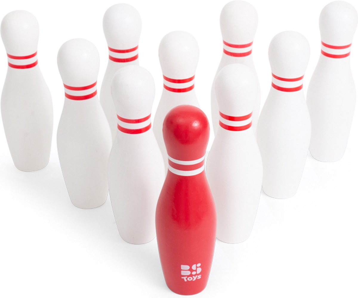 BS Toys Holz-Bowling-Set, 12-teilig.