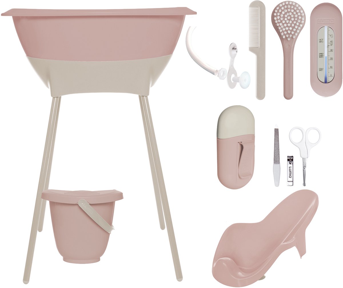 Luma bad -en verzorgingsset blush pink