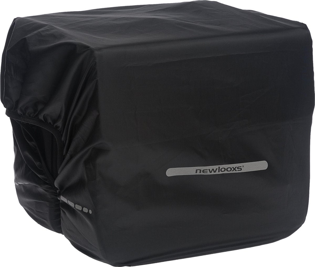 Neue Looxs Regenabdeckung Dubbel - Schwarzer wasserdichte Polyester -Fahrradbeutel - Reflexion - 40x97 cm