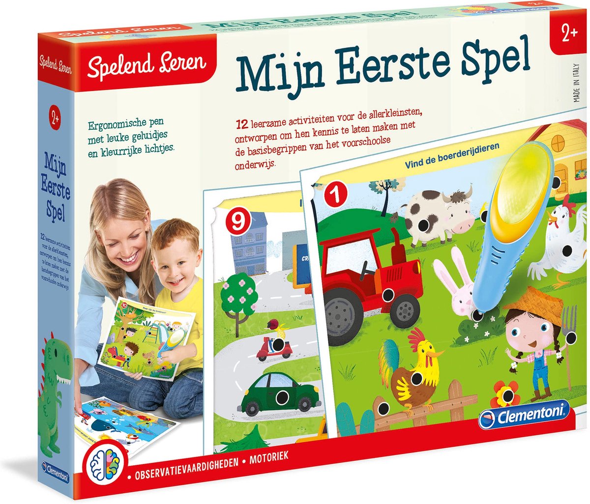Clementoni Bildung – mein erstes Quiz – Lernspielzeug 2–4 Jahre – interaktiver Stift