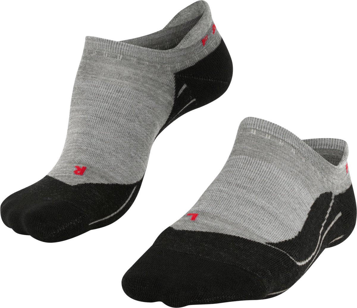 Falke TK5 Invisible Anti-Blister Wandersocken aus dünnem Woll-Funktionsmaterial Damen Grau - Größe 39-40
