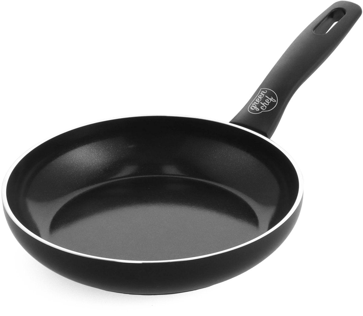Greenchef Prime Keramik-Induktionsbratpfanne 20 cm – PFAS-frei – Induktionsbratpfanne – spülmaschinenfest – ofenfest bis 160 °C – Keramik-Antihaftbeschichtung – recyceltes Aluminium – ohne Deckel – Schwarz