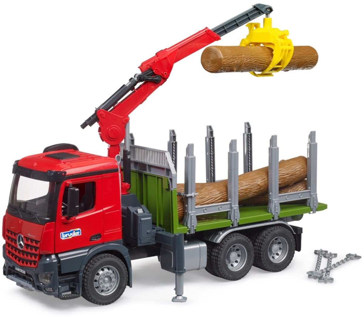 BRUDER AUTO TRUCK MB AROCs mit Bäumen