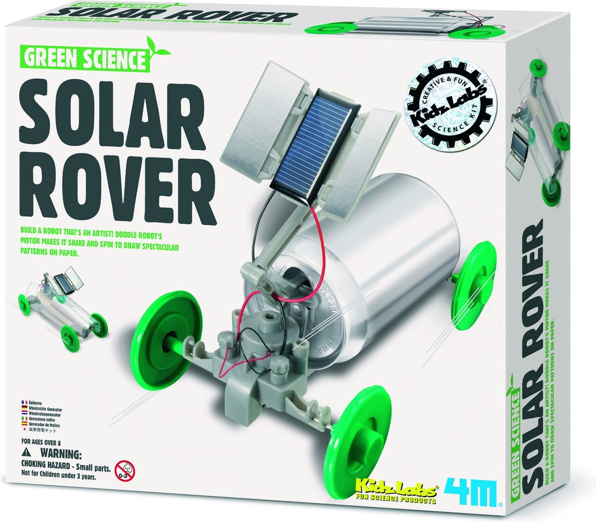 4m Wissenschaft und Spiele – Bauen Sie Ihr eigenes Solarzellenauto – Baukasten – Kidzlabs – Grüne Wissenschaft – 5+