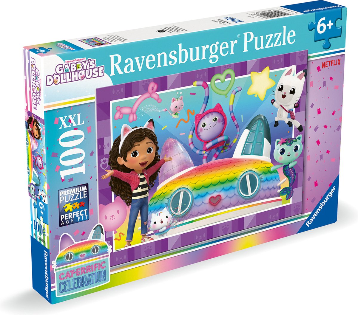 Ravensburger Puzzle XXL Gabbys Puppenhaus, 100 Teile.