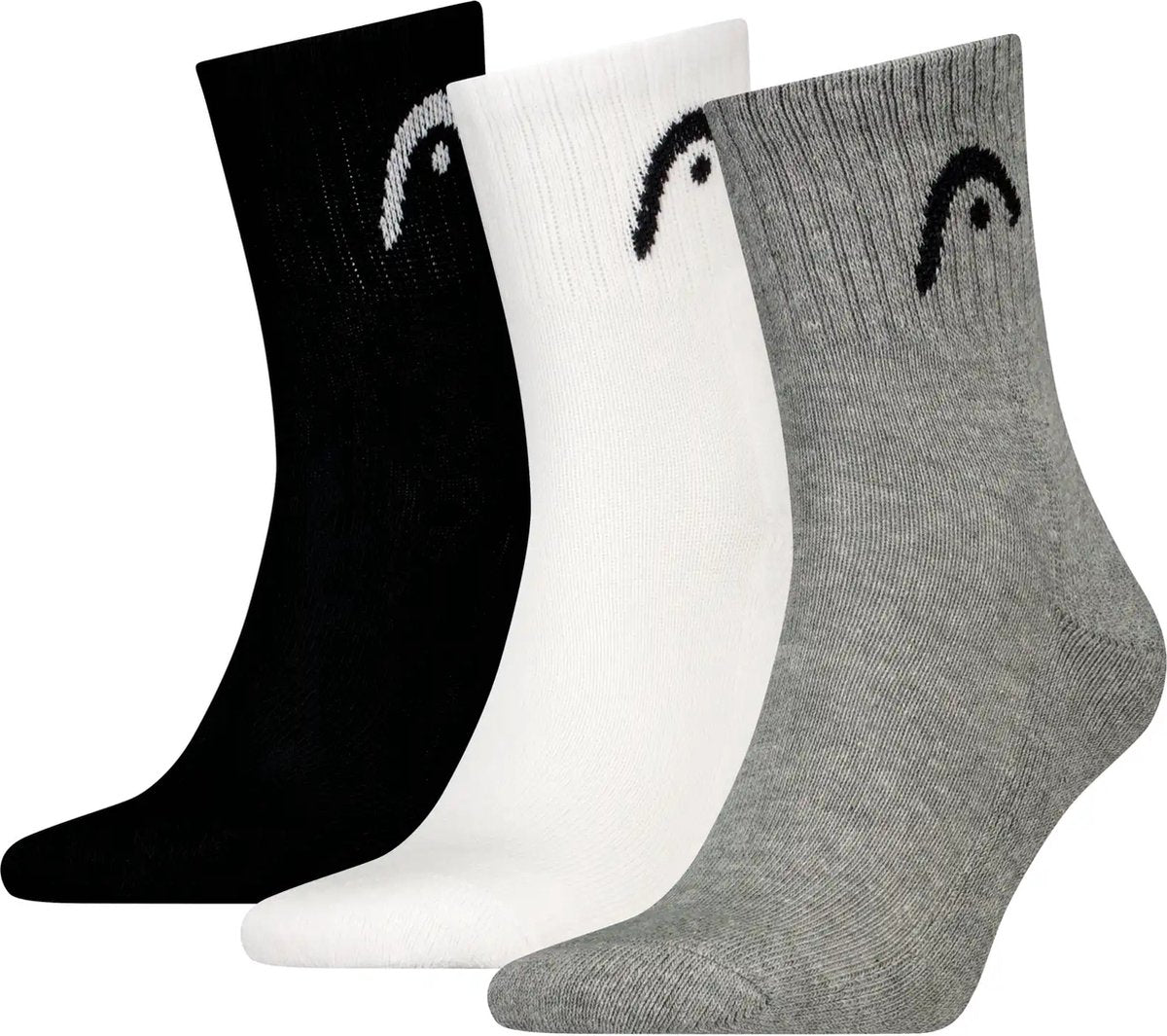 Head - unisex - alle sporten sportsokken - training - 3 pack - maat 43-46