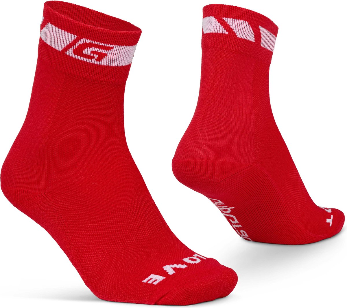 Gripgrab – Frühling Herbst Radsocken Thermo-Übergangssocken – Rot – Unisex – Größe M