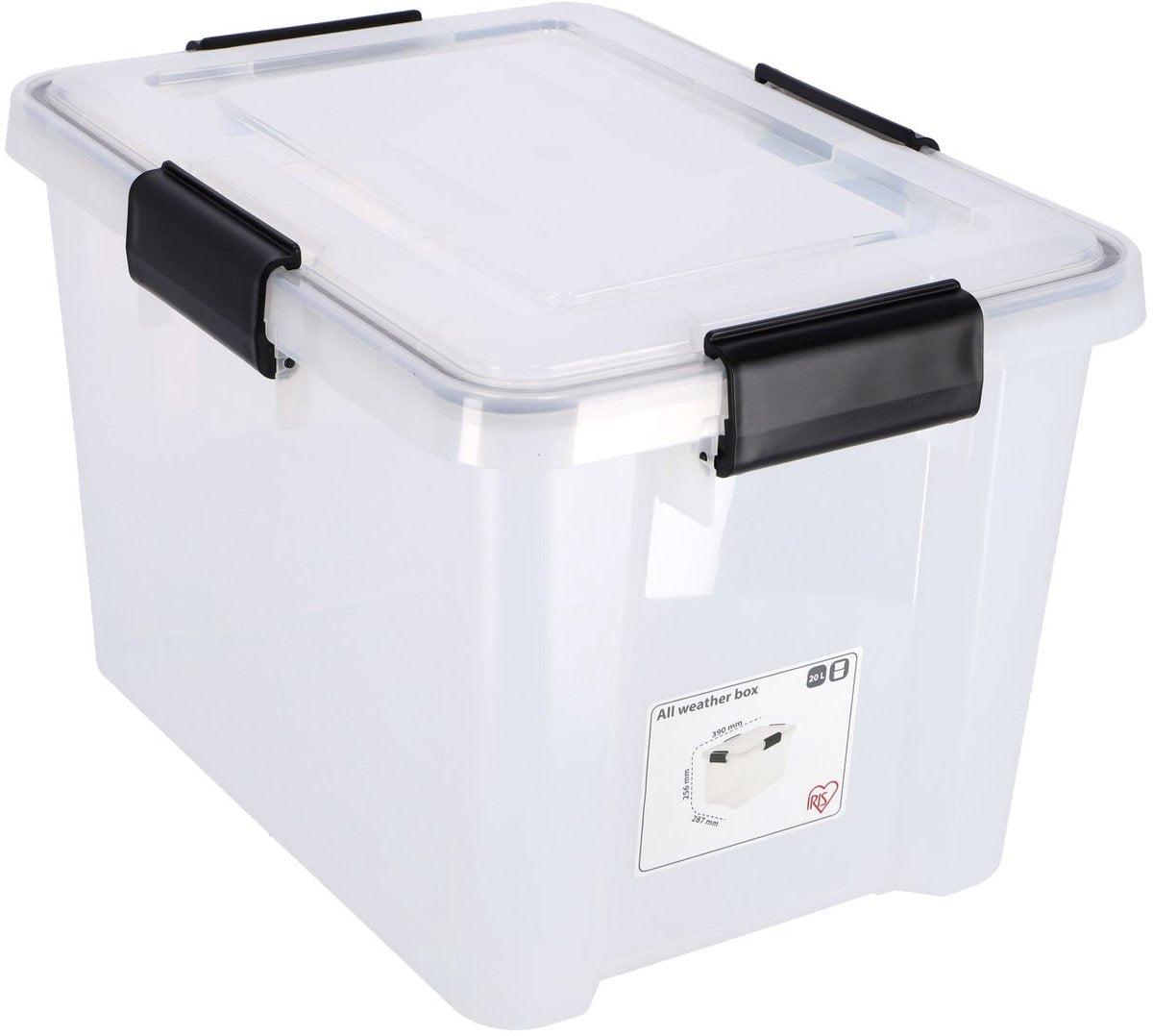 Iris luftdichte Box 20l transparent 40x30x25 cm | 2 Stk